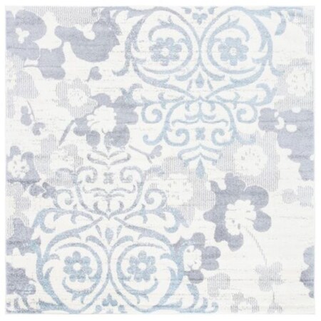 Safavieh 6 ft.-7 in. x 6 ft.-7 in. Adirondack Square Power Loomed Rug Ivory & Grey ADR114C-7SQ